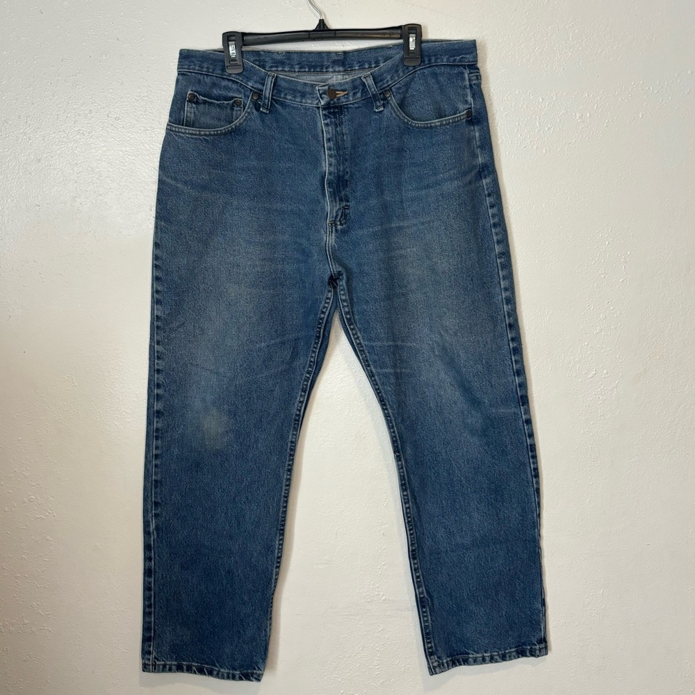 Wrangler Men’s Denim Blue Jeans Sz 38x29 Regular Fit - Picture 2 of 10
